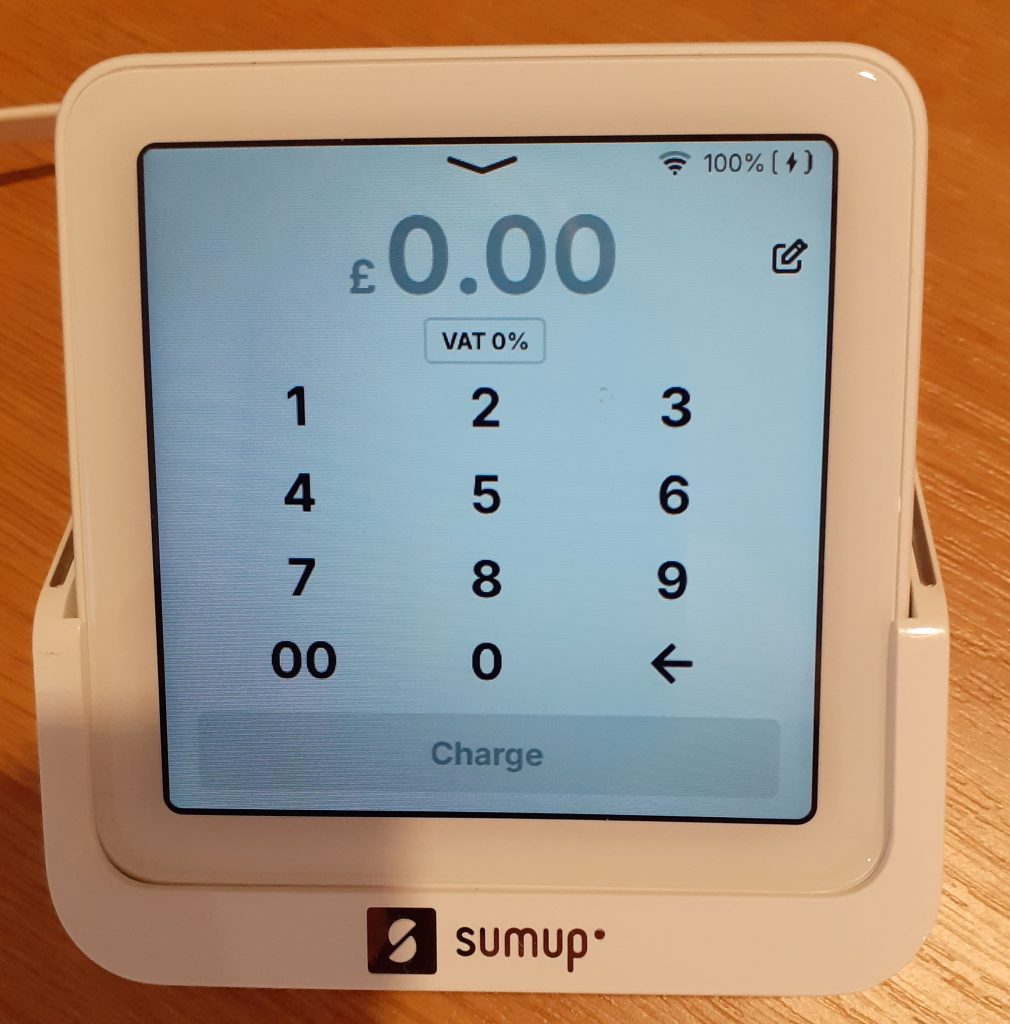 Sumup machine for donations