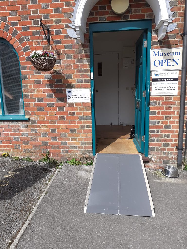 Ramp placed at door of Fordingbridge Museum