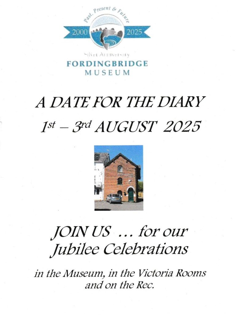 Poster for Museum's 25th Anniversary 1st -3rd August 2025