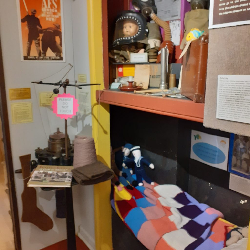 Items depicting life in the second world war.