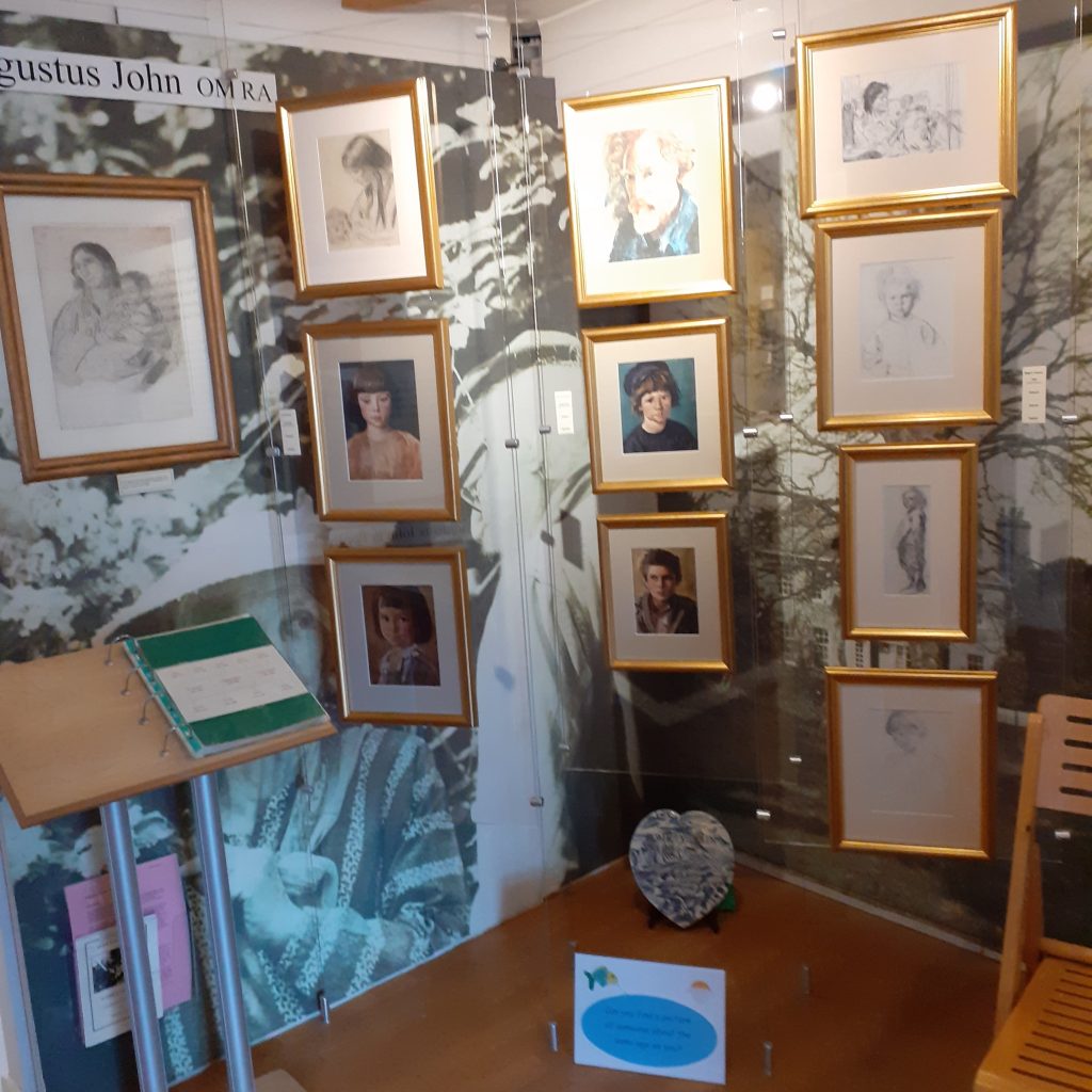 A display about Augustus John the artist.