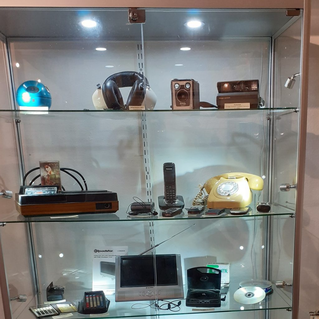 A display of outdated technology